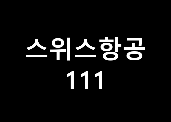 스위스항공 111 이 항공편의 장단점은 무엇일까